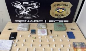 Polícia apreende drogas e prende dois suspeitos ligados a grupo estrangeiro em Boa Vista
